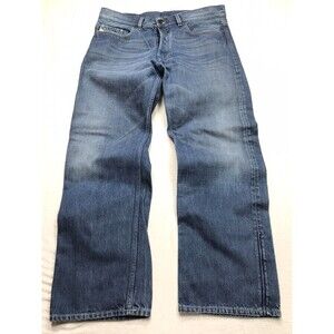 DIESEL Quratt Jeans Men 36x30 Button Fly Wide Leg Made in Italy Whisker 71W Wash